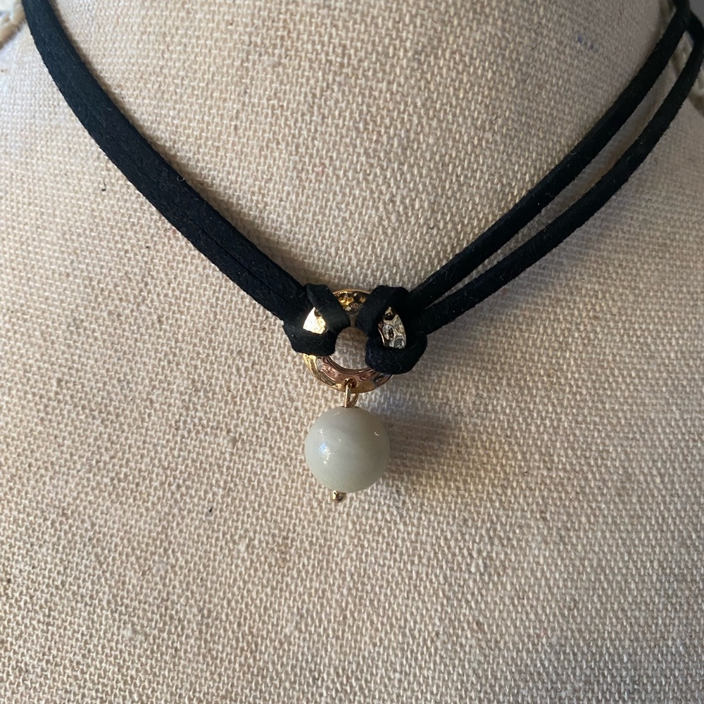 COPY - Black And Gold Stone Choker